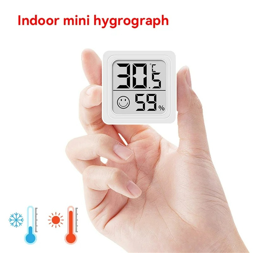 Digital Hygrometer Probe - Portable LCD Digital Thermometer Hygrometer Desk