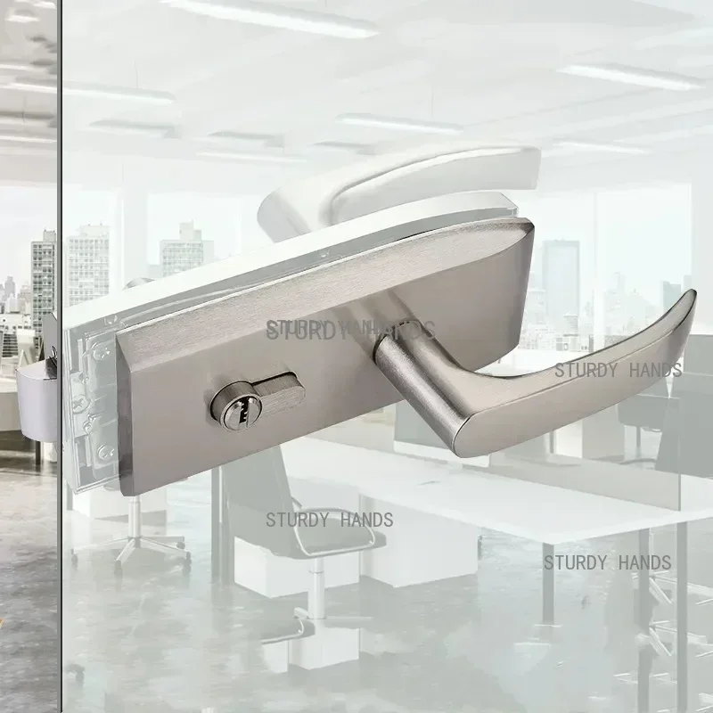 Glass Door Hinge - Office Glass Door Lock Bathroom Stainless