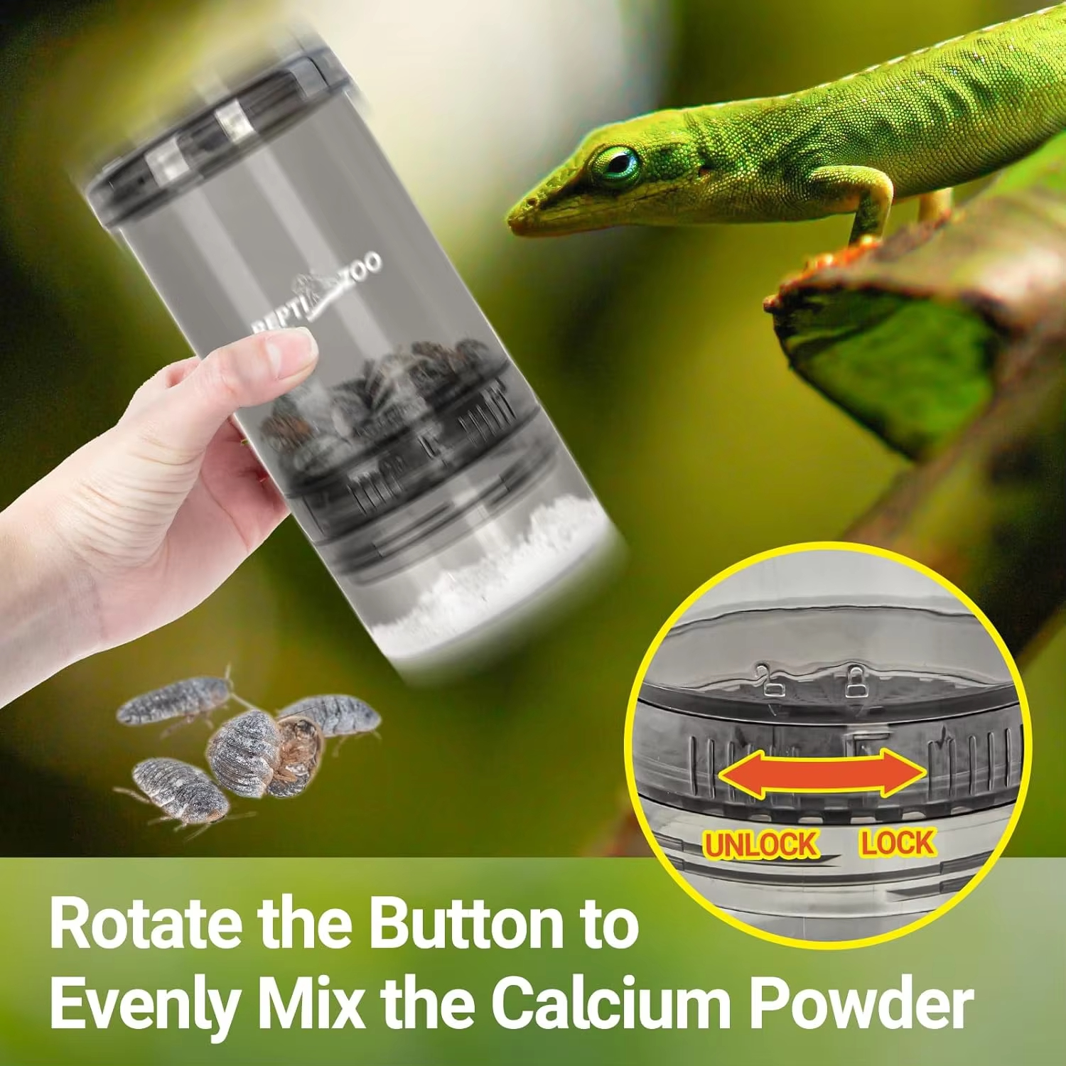 Calcium Powder Reptile - Reptile Calcium Powder Mixing Tray Cricket
