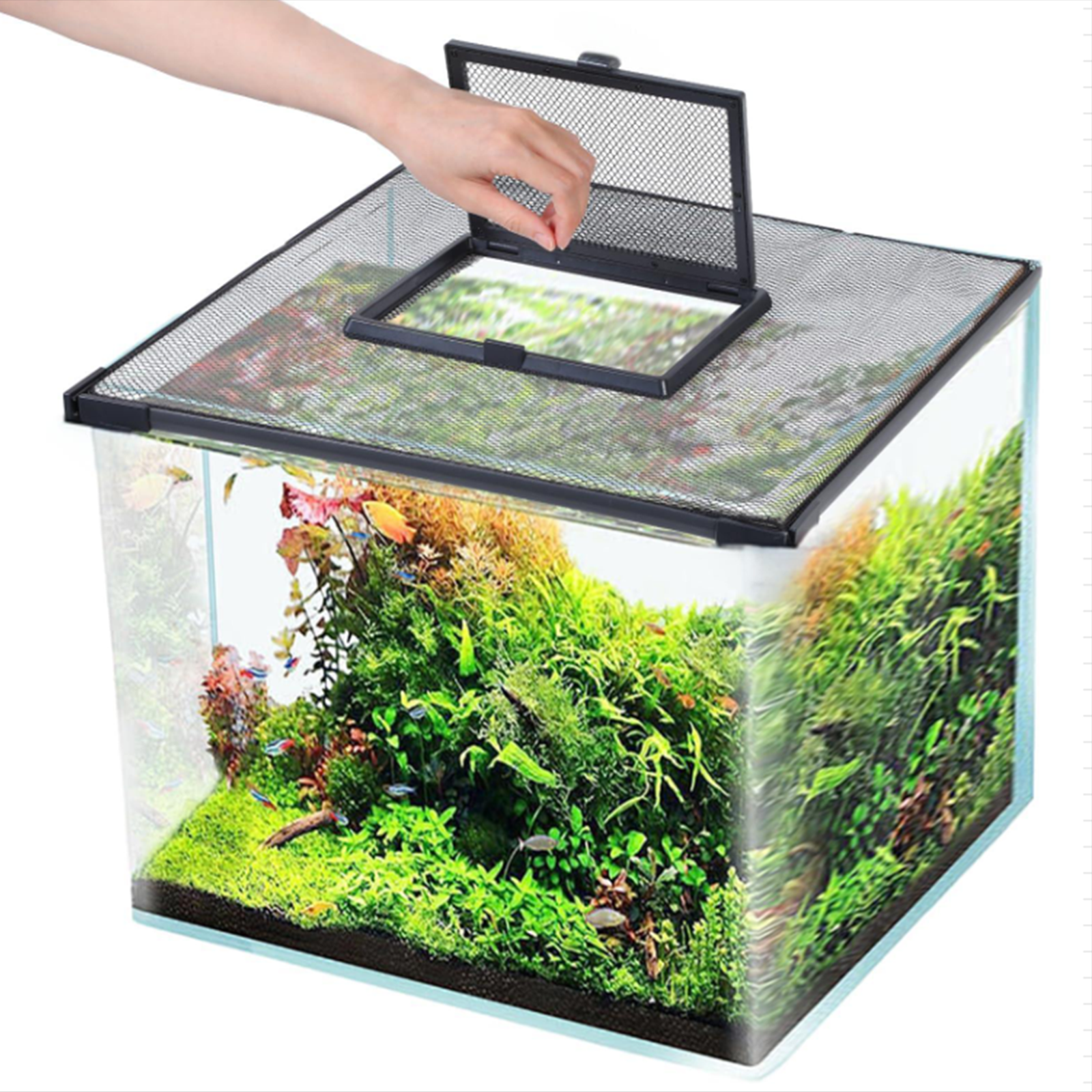 Screen Top Mesh - Fish Guard Screen Tank Lid Cover