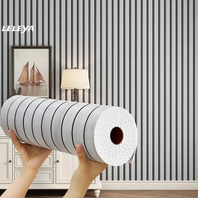 Pvc Panel Background - Self Adhesive Wood Grain Wall Panel