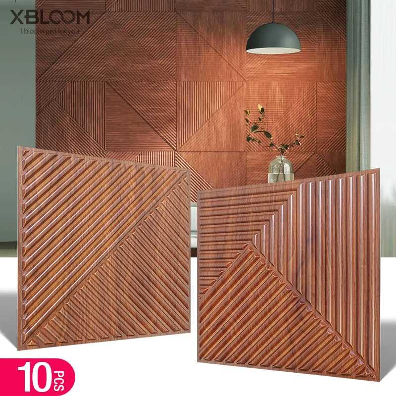 Pvc Panel Background - 10pcs 30x30cm 3D Art Wall Panel