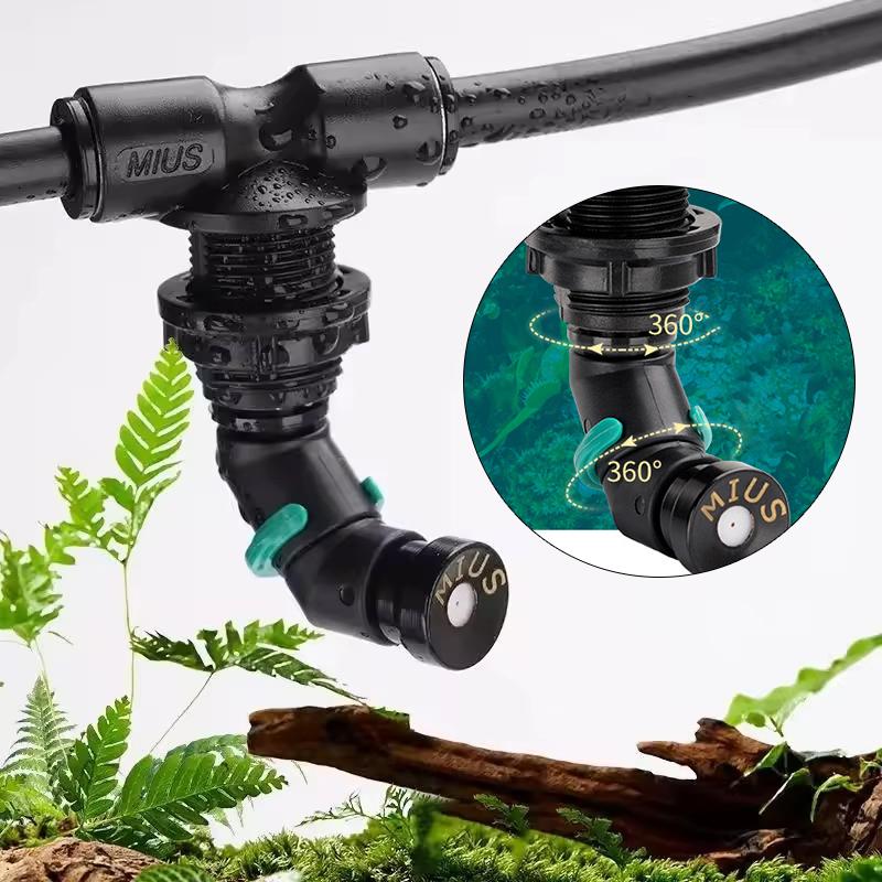 Misting Nozzle Reptile - 360° Adjustable Spray Nozzle System Reptiles