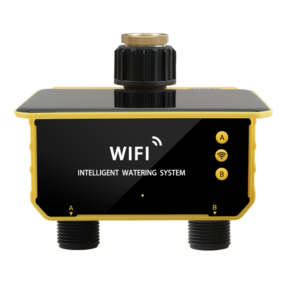 Timer Dual Outlet - WiFi Solar Timer Dual Water Valve