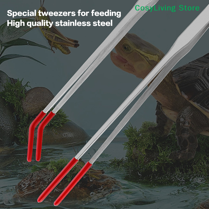 Reptile Feeding Tongs With Rub - Feeding Tong Stainless ulasan dan harga