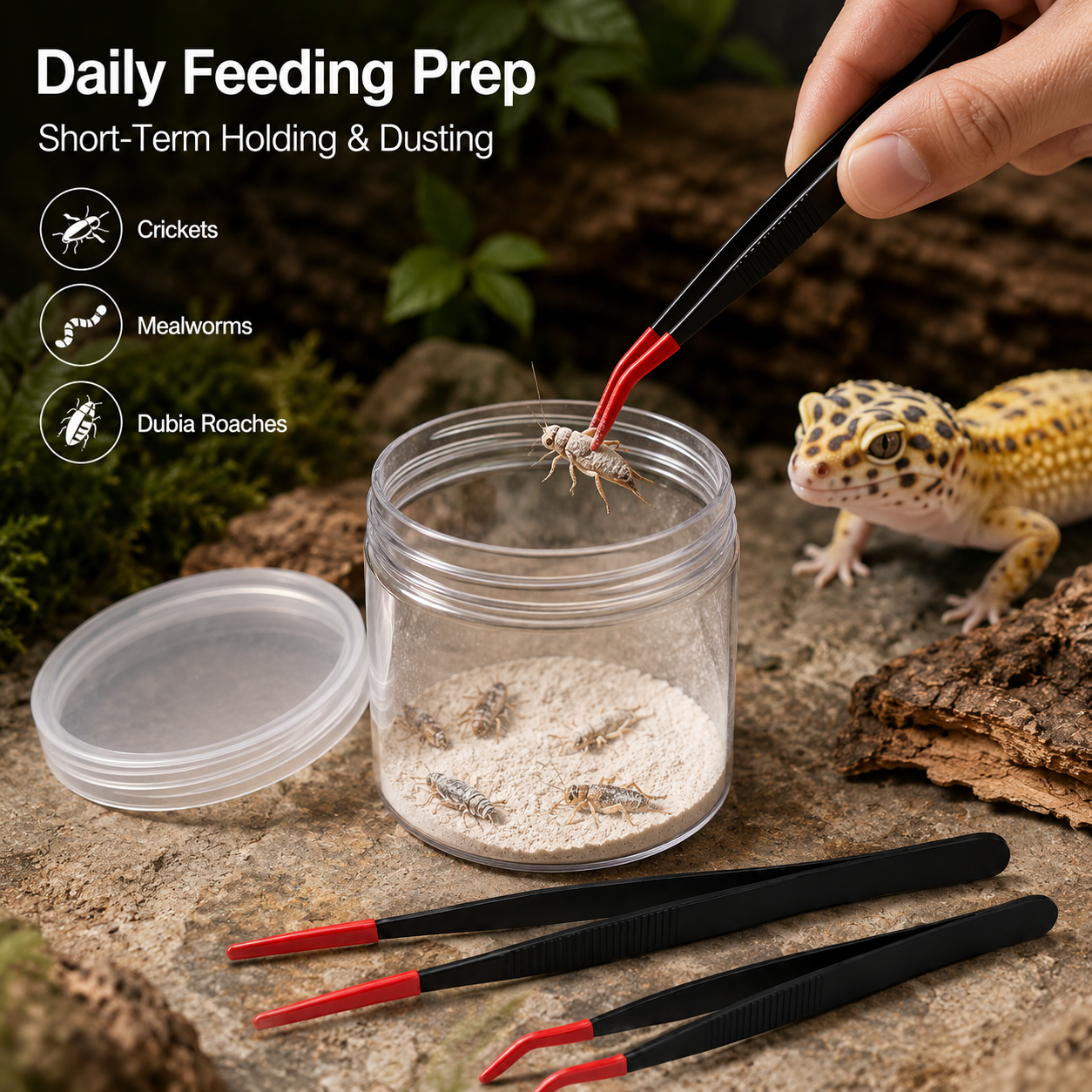 Reptile Feeder Insect Dusting  - Calcium Powder Reptile ulasan dan harga