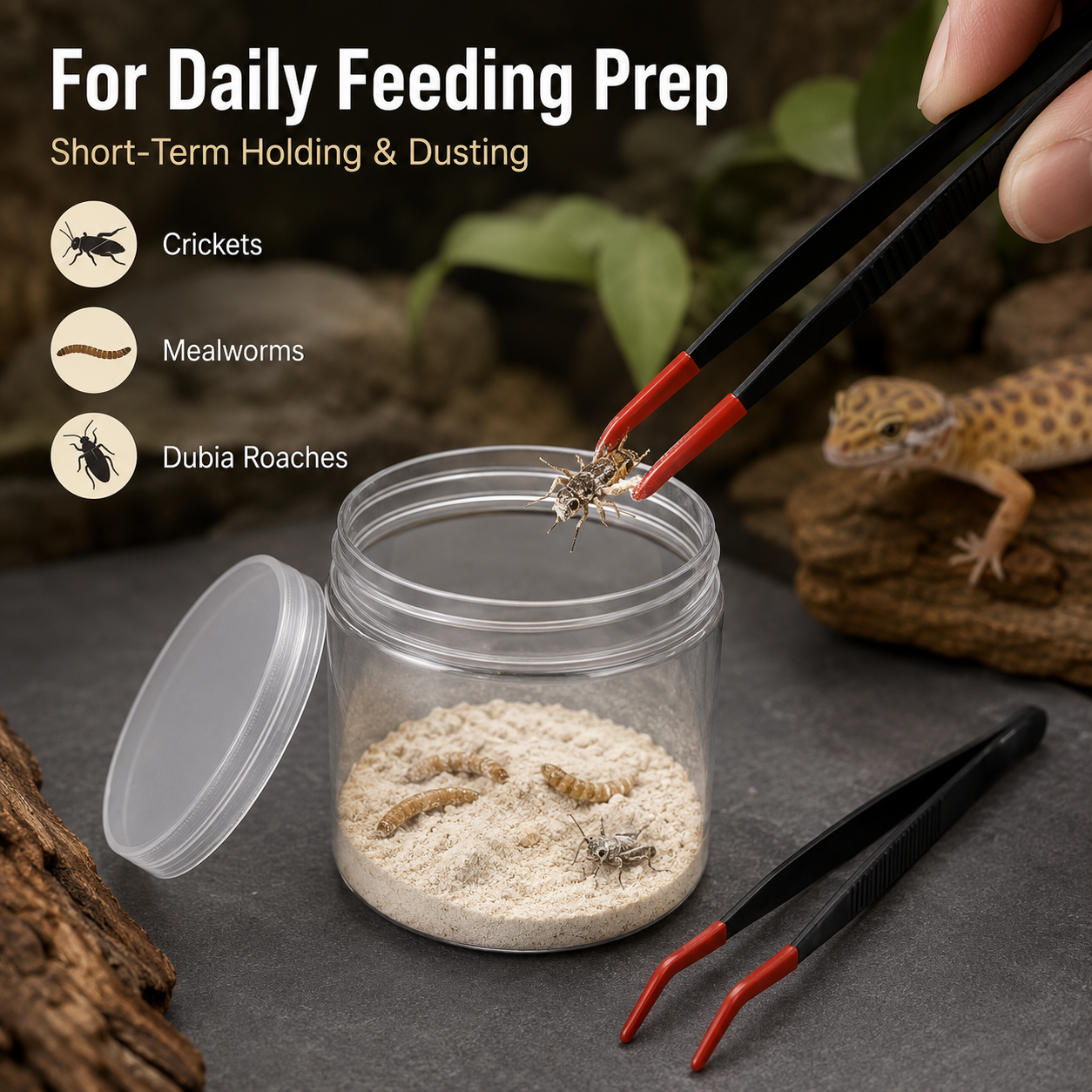 Reptile Feeder Insect Dusting  - Calcium Powder Reptile ulasan dan harga