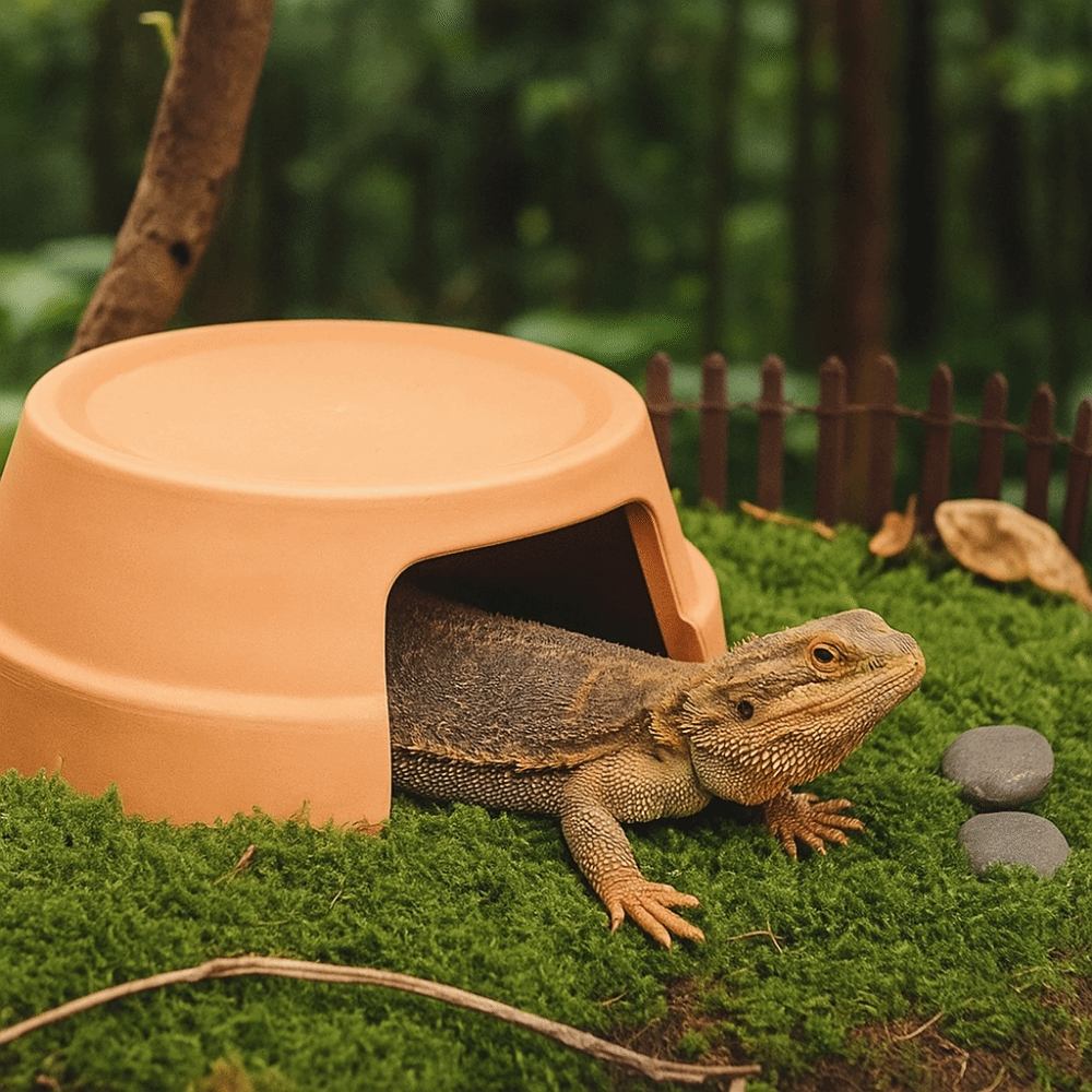 Multifunctional Ceramics Repti - Hide Cave Ceramic ulasan dan harga