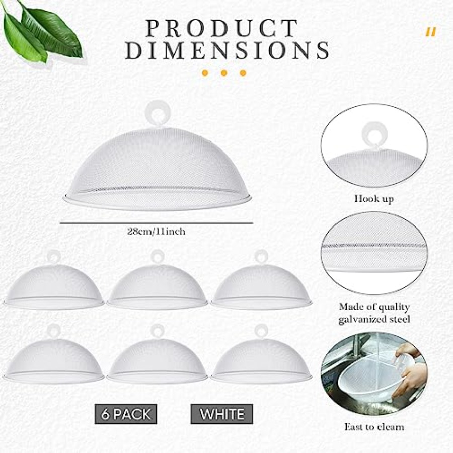 Gerrii 6 Pcs Metal Mesh Food C - Screen Top Mesh ulasan dan harga