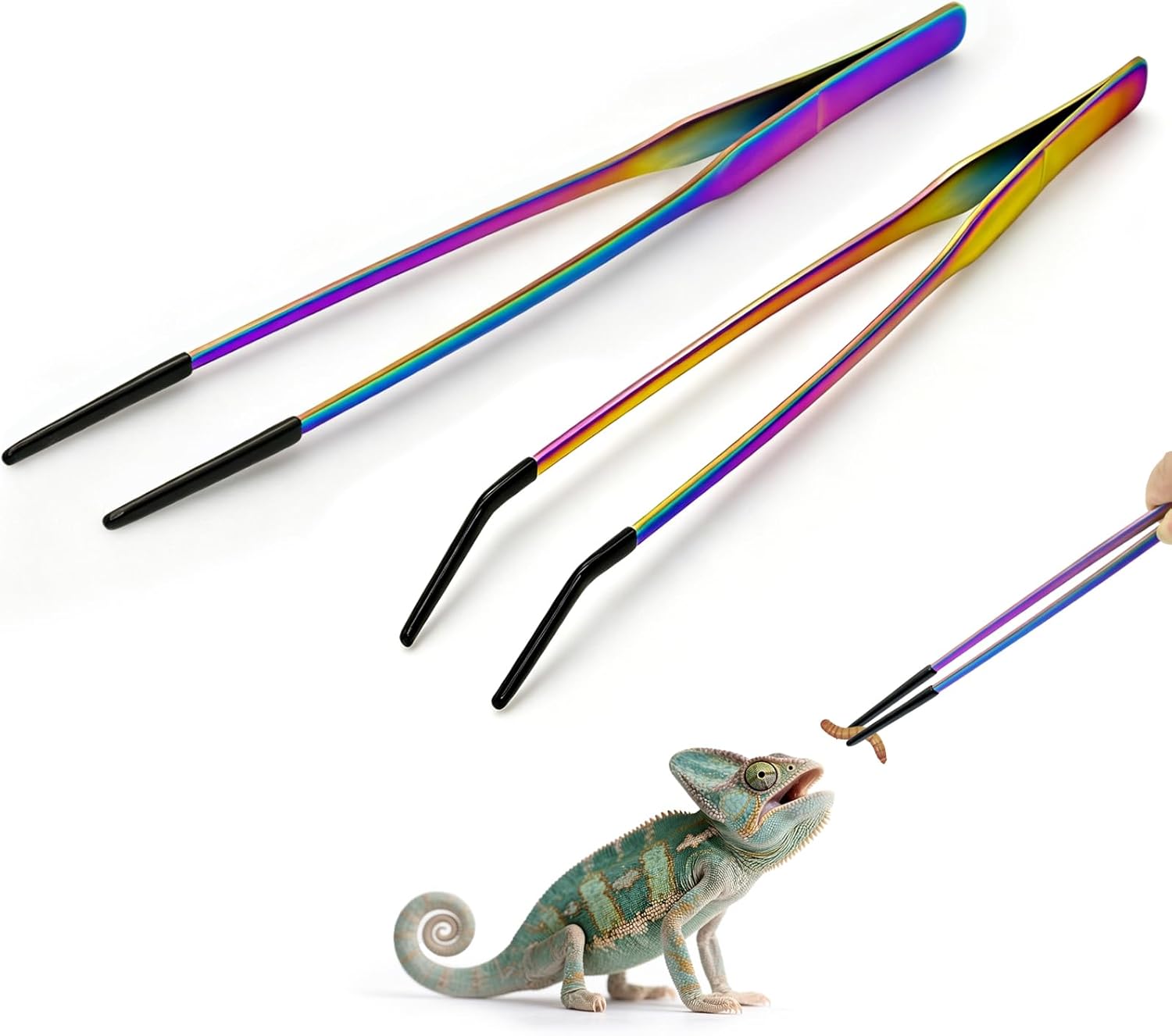 2PCS Stainless Steel Reptile F - Feeding Tong Stainless ulasan dan harga