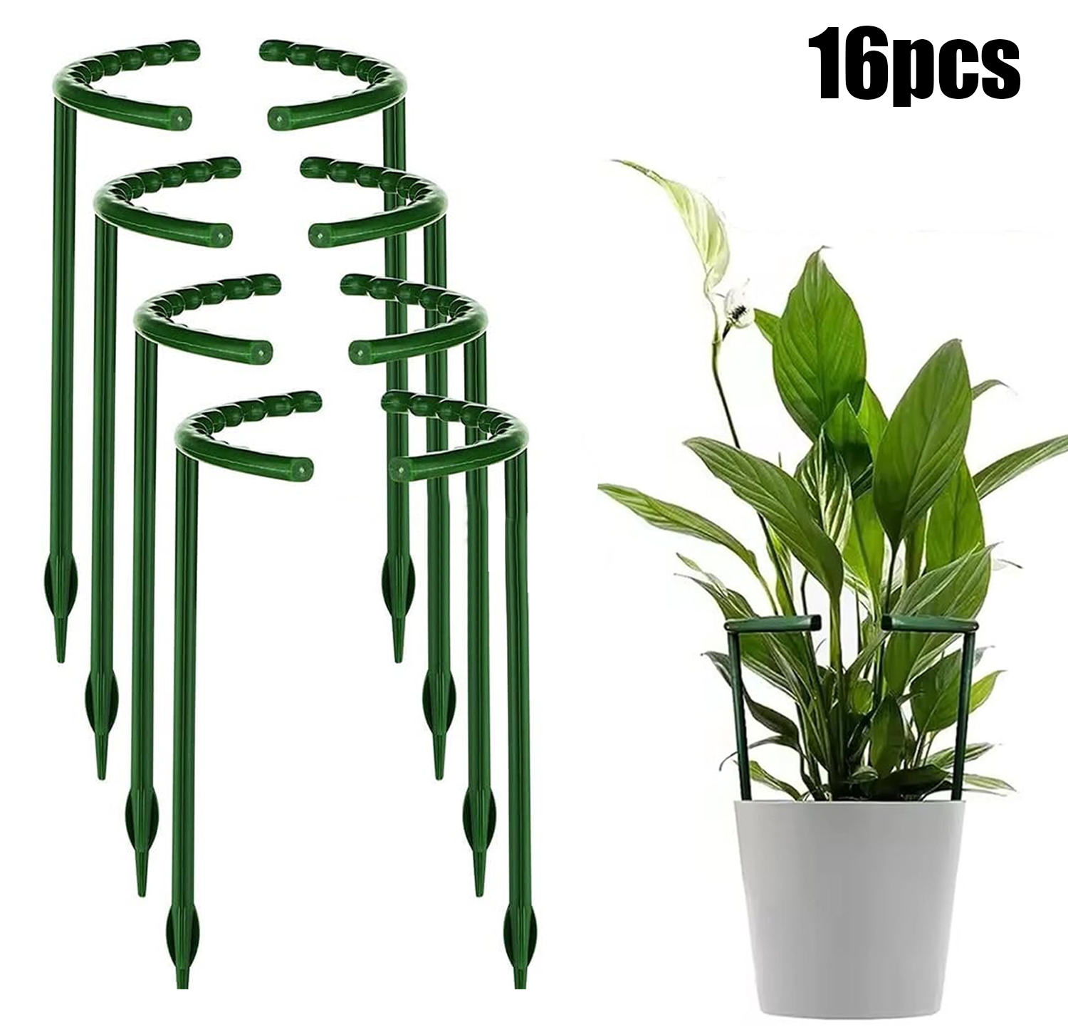 1/16pcs Plant Support Stake Fl - Vine Climbing Plastic ulasan dan harga