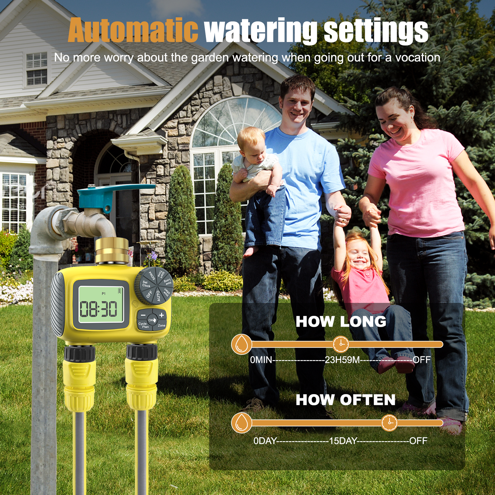 Insoma Smart Water Timer Dual  - Timer Dual Outlet ulasan dan harga
