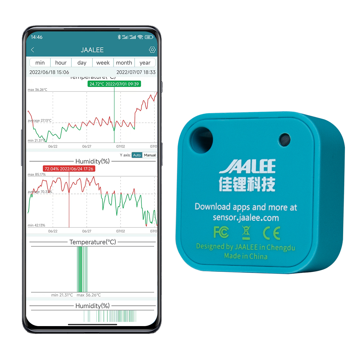 jaalee JHT Temperature/Humidit - Digital Hygrometer Probe ulasan dan harga