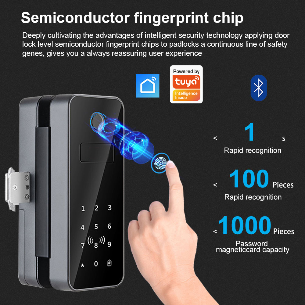 Intelligent Lock Glass Door Pa - Glass Door Hinge ulasan dan harga