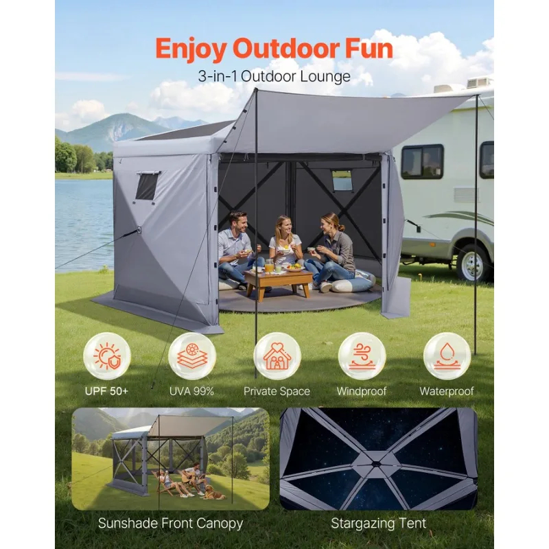 12x12ft 6 Sided Up Screen Gaze - Screen Top Mesh ulasan dan harga