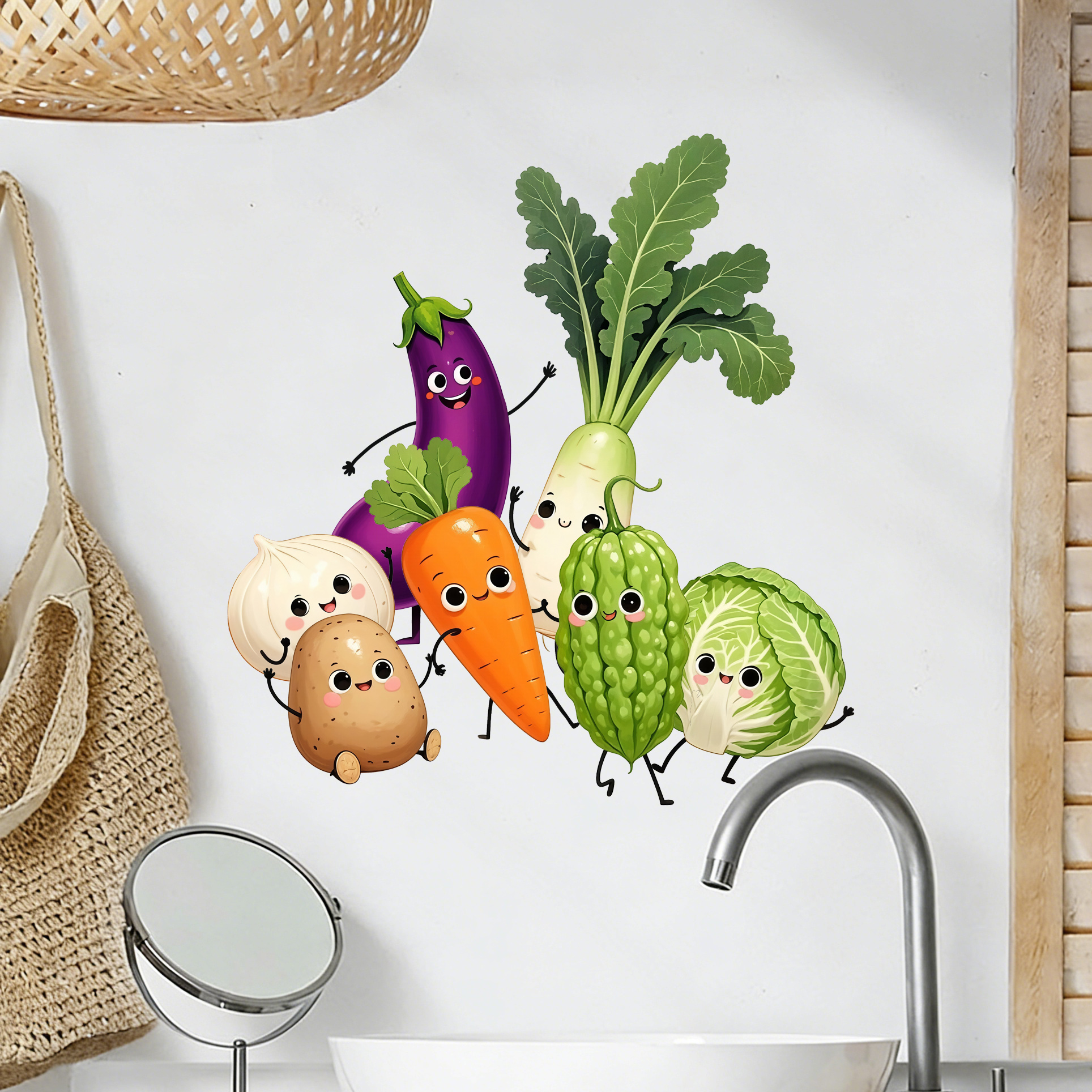 Emotionally Expressive Vegetab - Pvc Panel Background ulasan dan harga