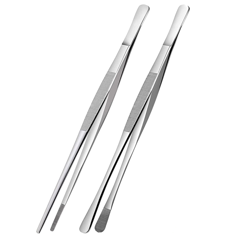 2Pcs 12-Inch Kitchen Cooking T - Feeding Tong Stainless ulasan dan harga