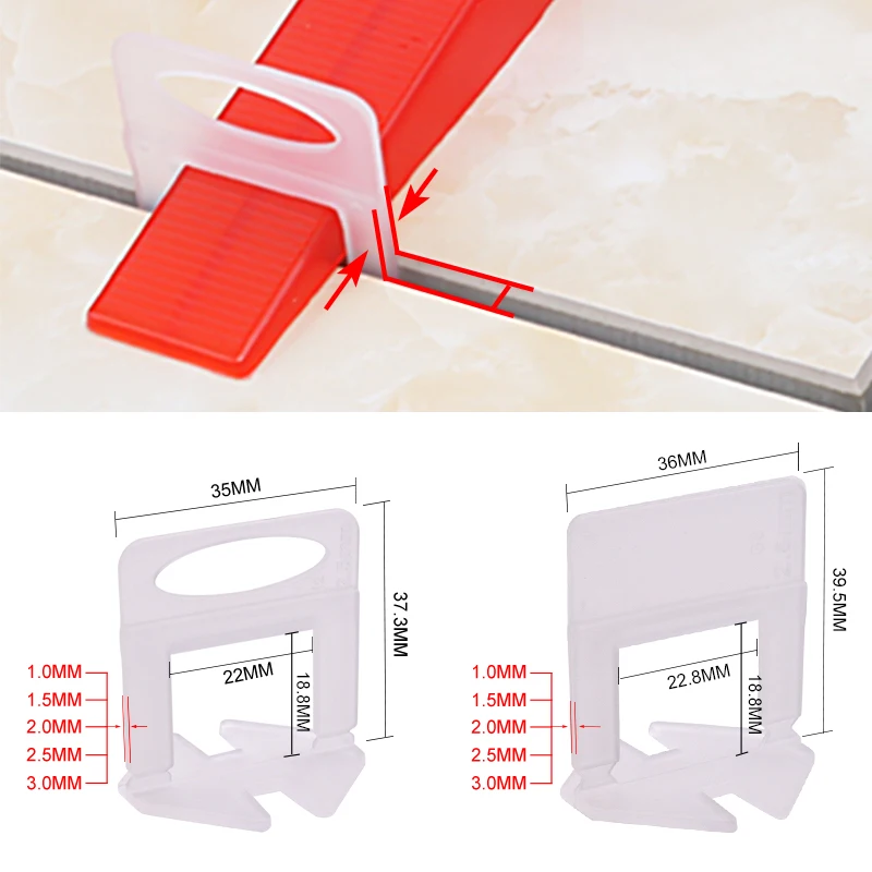 100pcs 1/1.5/2/2.5/3mm Ceramic - Ceramic Tile Floor ulasan dan harga