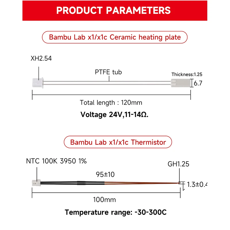 For Bambulab Hotend Heater The - Ceramic Heat Emitter ulasan dan harga
