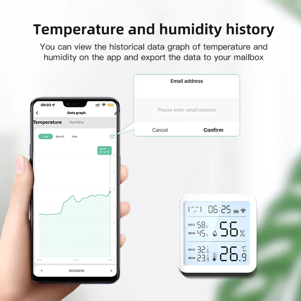 Tuya WiFi Temperature Humidity - Digital Hygrometer Probe ulasan dan harga