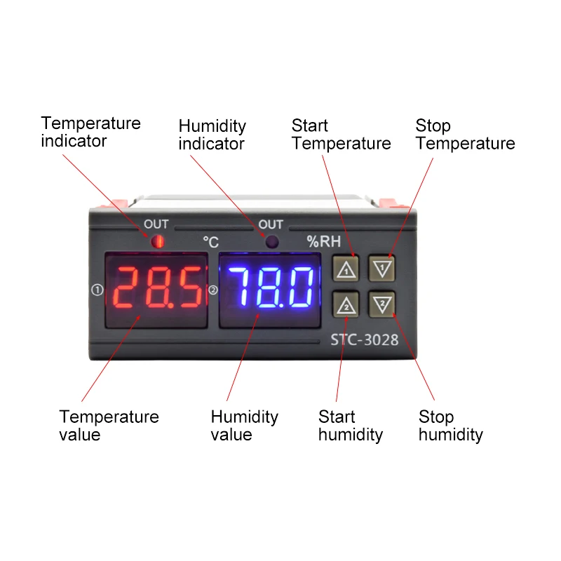 STC-3028 LED Digital Thermosta - Digital Hygrometer Probe ulasan dan harga