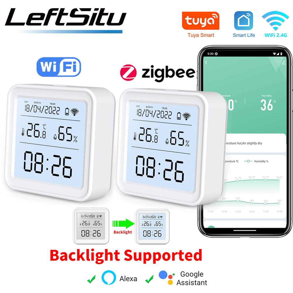 Tuya Zigbee WiFi Temperature H - Digital Hygrometer Probe ulasan dan harga