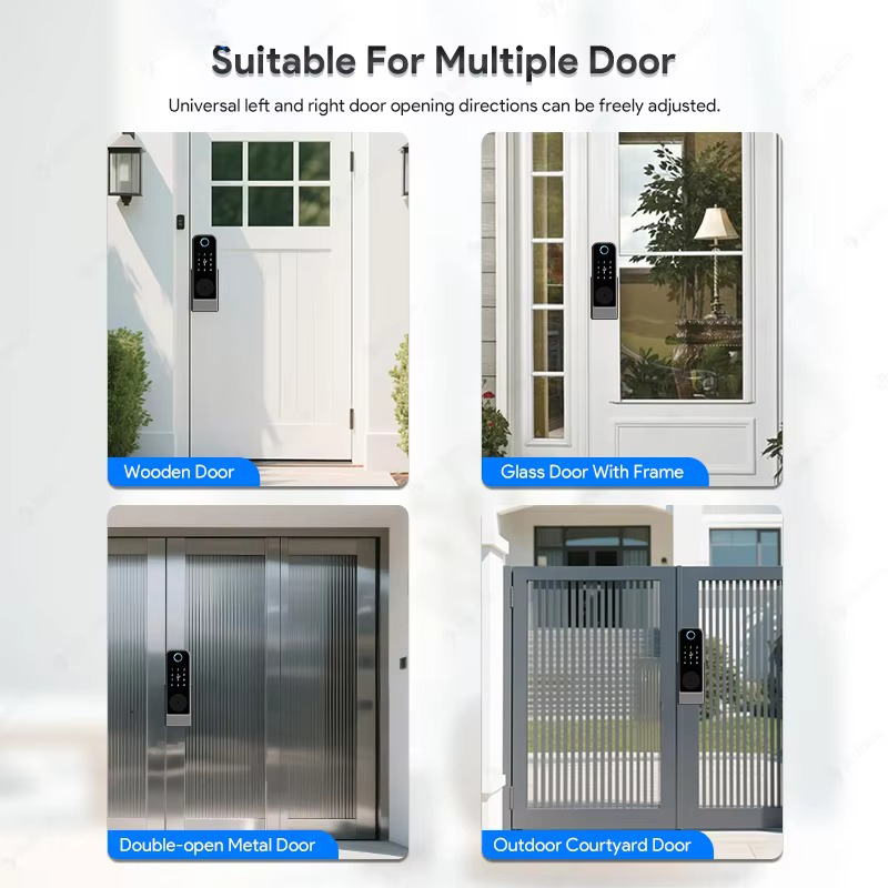 Waterproof Fingerprint Lock Tu - Glass Door Hinge ulasan dan harga
