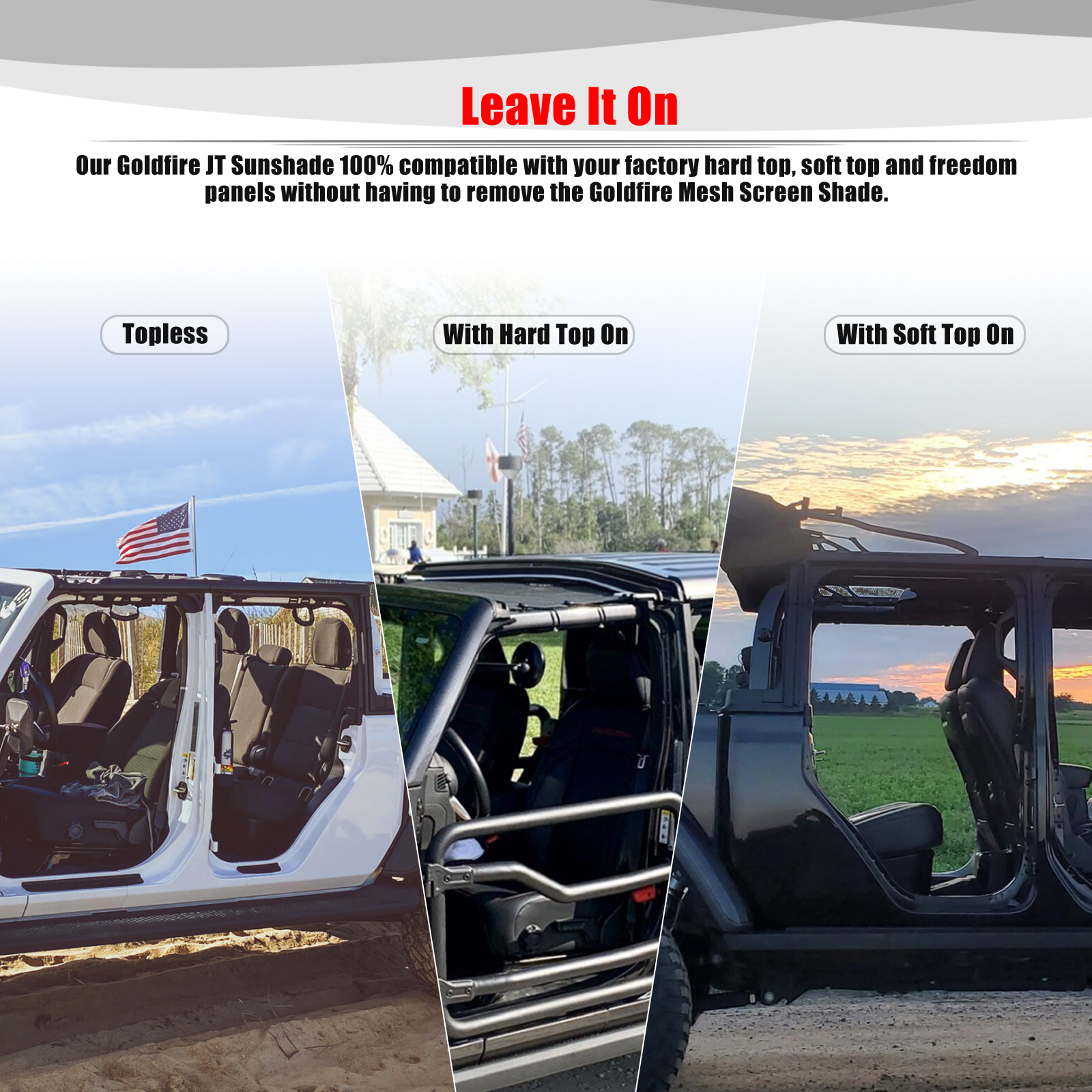 For Jeep Gladiator JT 4 Door A - Screen Top Mesh ulasan dan harga