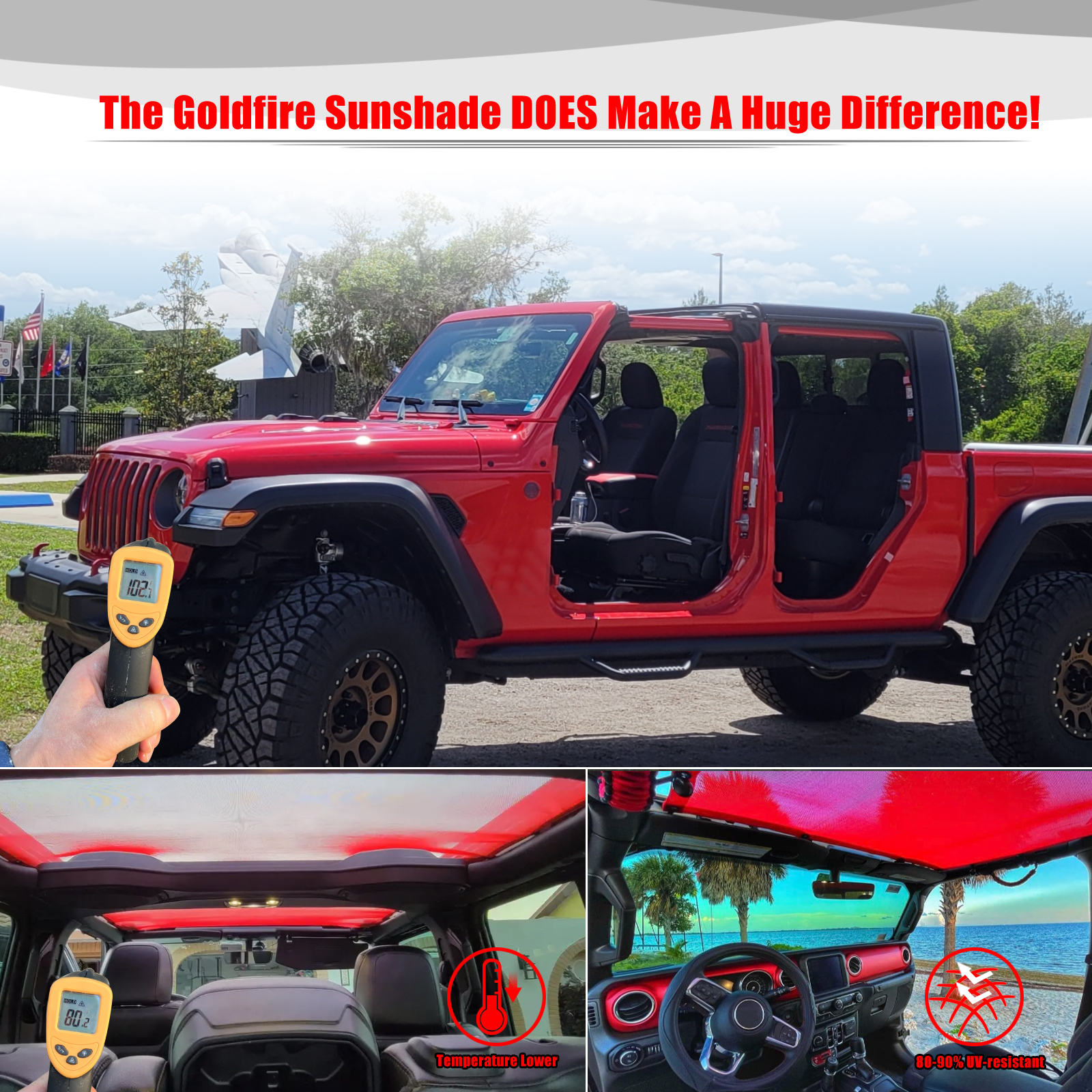 For Jeep Gladiator JT 4 Door A - Screen Top Mesh ulasan dan harga