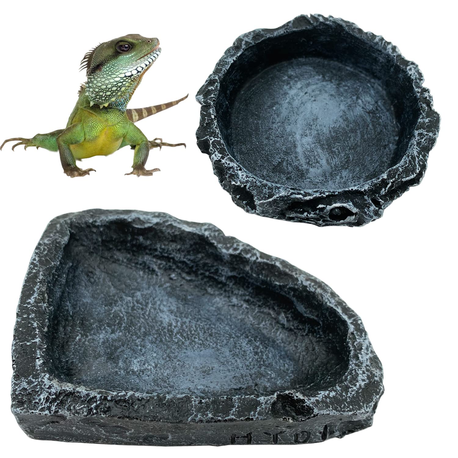 1/2 Pack Reptile Feeding Dish  - Water Dish Reptile ulasan dan harga