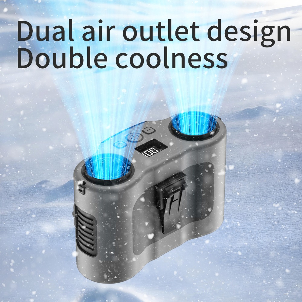 Portable Waist Clip Fan 5-spee - Timer Dual Outlet ulasan dan harga