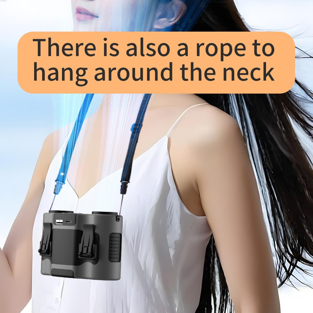 Portable Waist Clip Fan 5-spee - Timer Dual Outlet ulasan dan harga