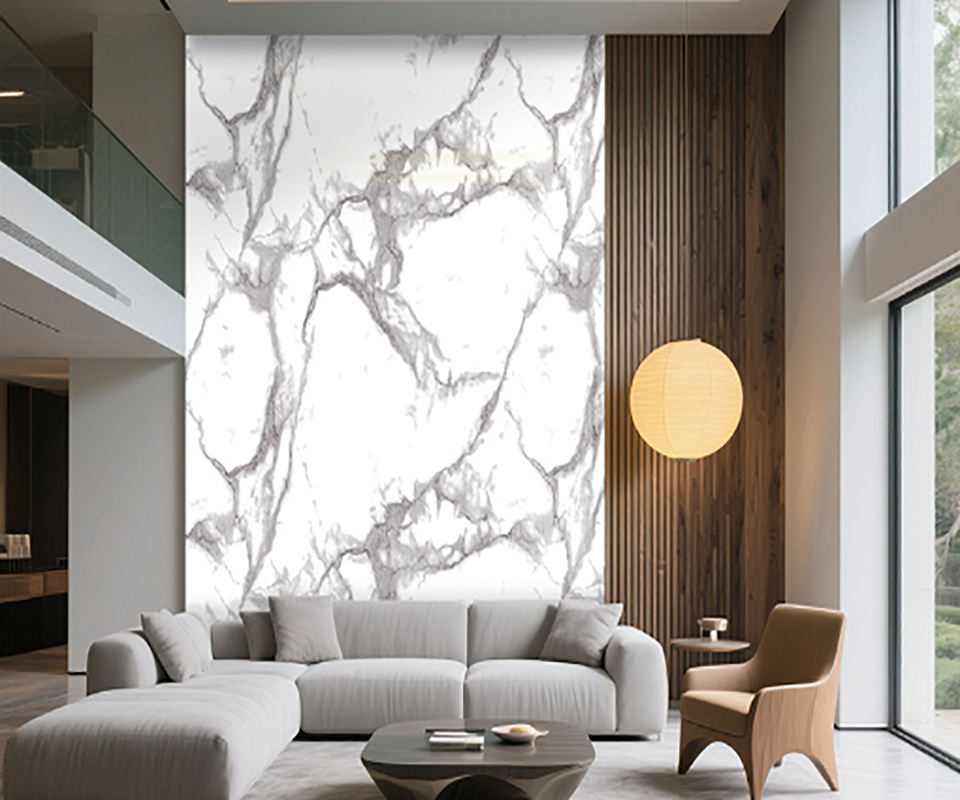 Marble Stickers Self-Adhesive  - Pvc Panel Background ulasan dan harga
