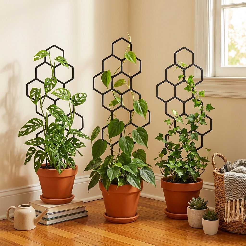 2pcsHoneycomb Design Plant Tre - Vine Climbing Plastic ulasan dan harga