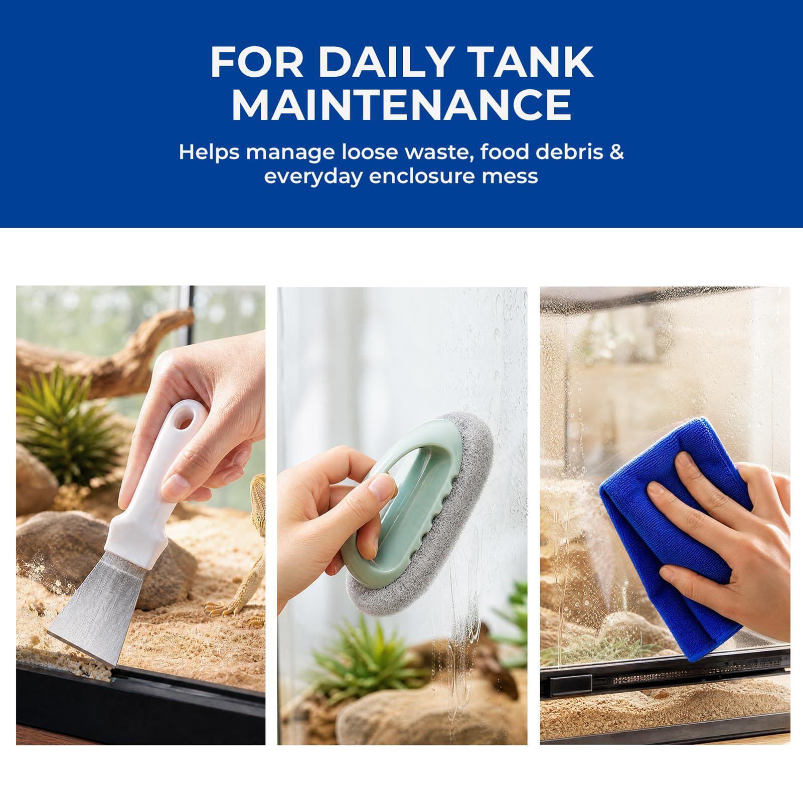 Reptile Tank Cleaning Kit With - Feeding Tong Stainless ulasan dan harga