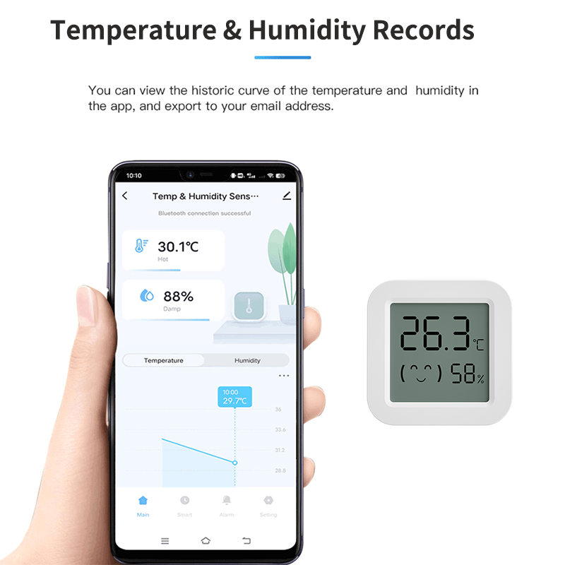Tuya Temperature Humidity Sens - Digital Hygrometer Probe ulasan dan harga