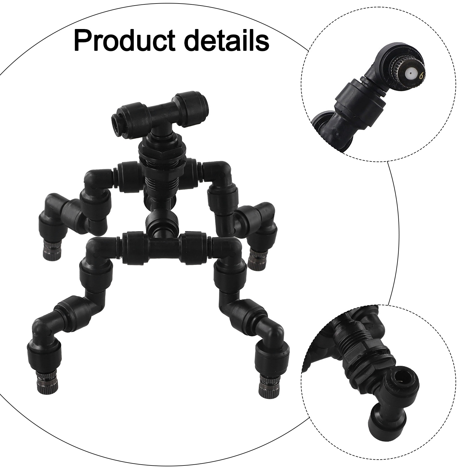 Black Plastic 360 Rotation Mis - Misting Nozzle Reptile ulasan dan harga