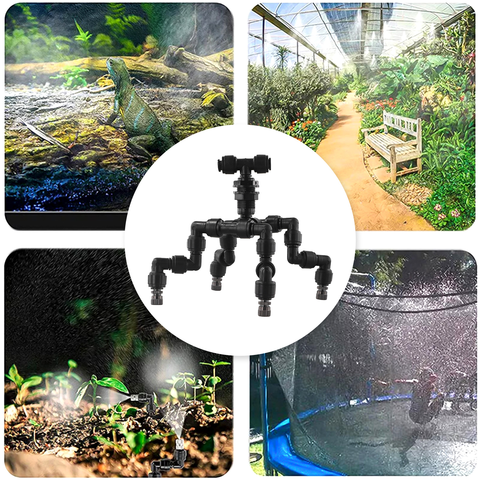 Black Plastic 360 Rotation Mis - Misting Nozzle Reptile ulasan dan harga
