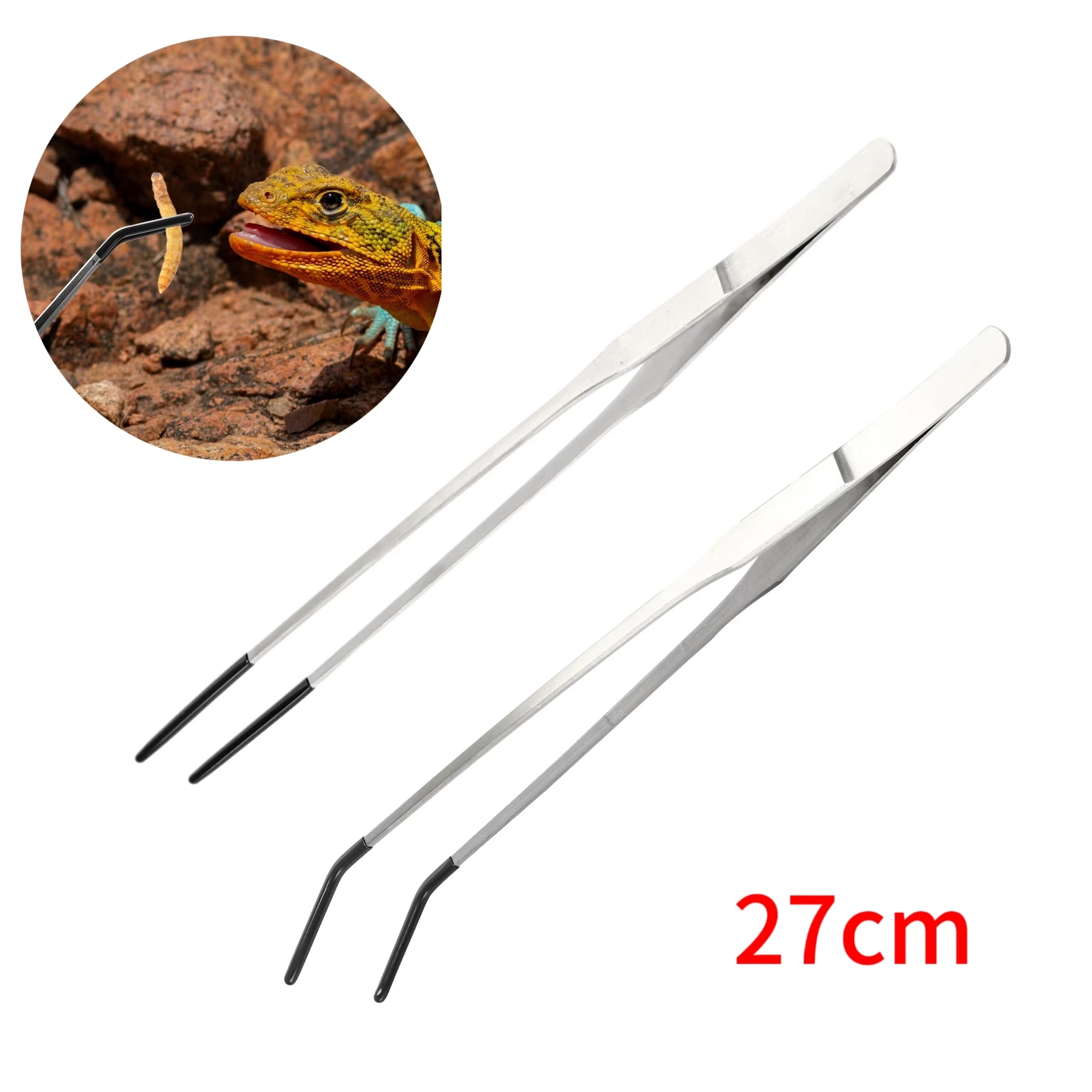 Stainless Steel Reptile Feedin - Feeding Tong Stainless ulasan dan harga