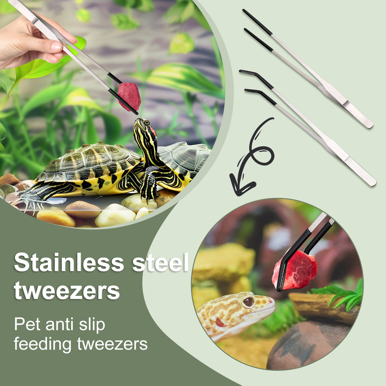 Stainless Steel Reptile Feedin - Feeding Tong Stainless ulasan dan harga