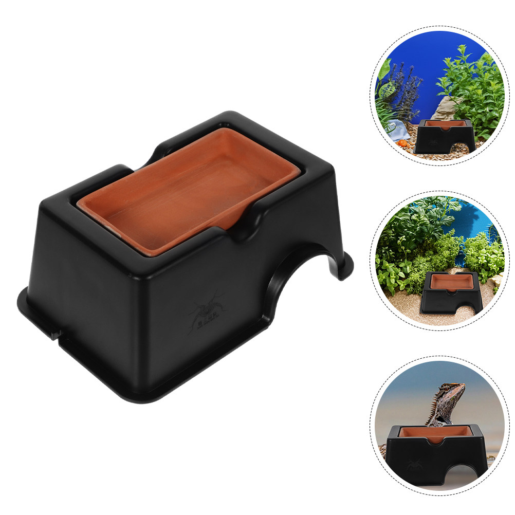 2Pcs Humid Leopard Gecko Shelt - Hide Cave Ceramic ulasan dan harga