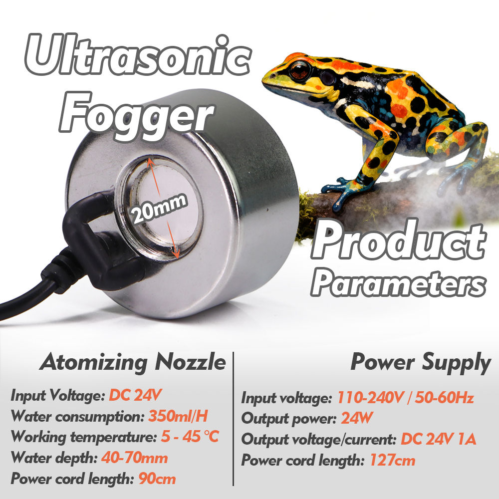 110-240V Ultrasonic Fogger w/  - Terrarium Fogger Ultrasonic ulasan dan harga