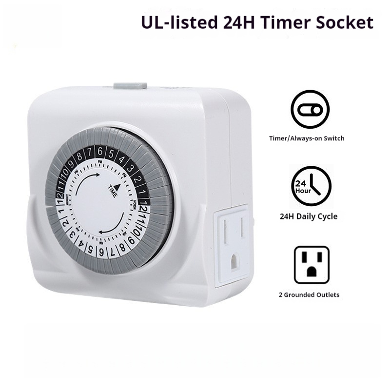 US SPEC/PLUG Standard Certific - Timer Dual Outlet ulasan dan harga
