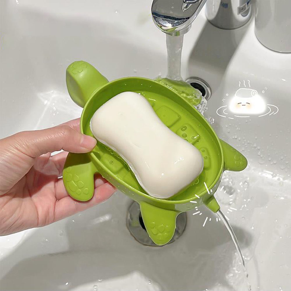 Turtle Drain Soap Box  Cartoon - Water Dish Reptile ulasan dan harga