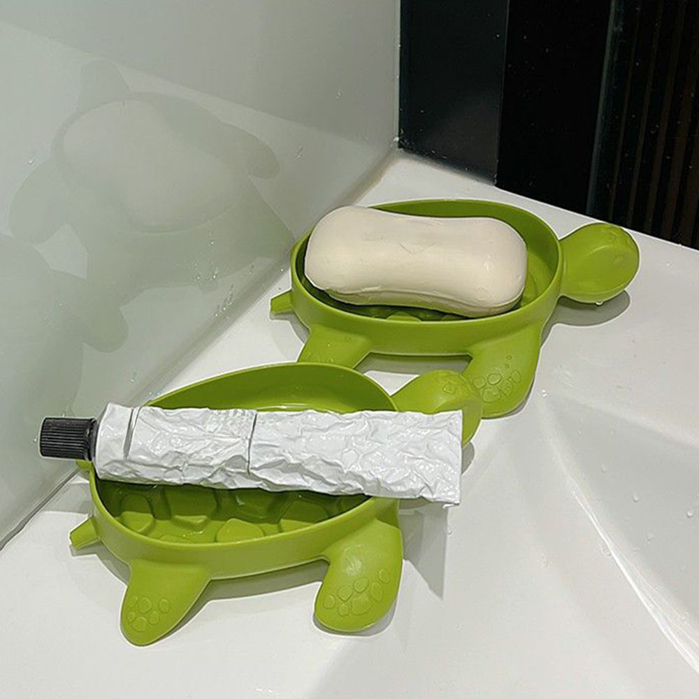 Turtle Drain Soap Box  Cartoon - Water Dish Reptile ulasan dan harga