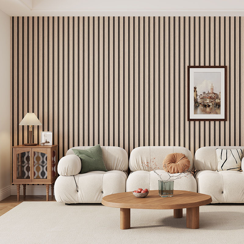 Self Adhesive Wood Grain Wall  - Pvc Panel Background ulasan dan harga