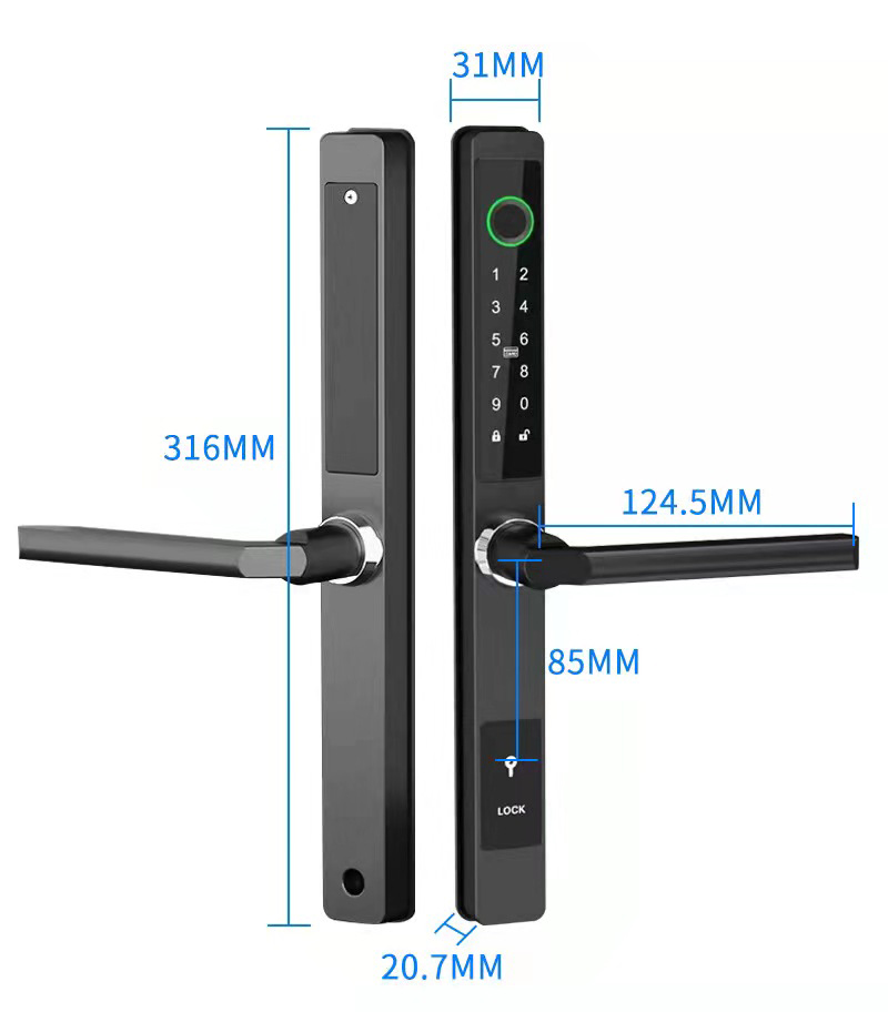 ZHDCOOKEY Biometric Digital Do - Glass Door Hinge ulasan dan harga