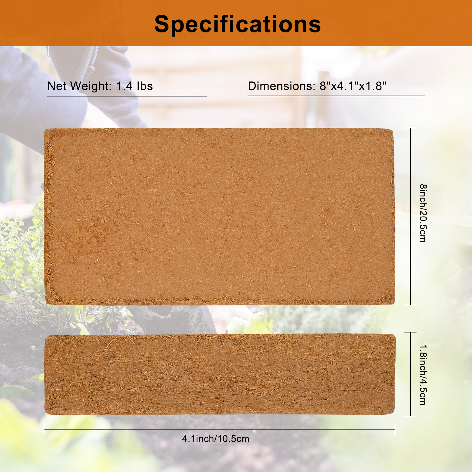 1 Pack Premium Coco Coir Brick - Substrate Coconut Fiber ulasan dan harga