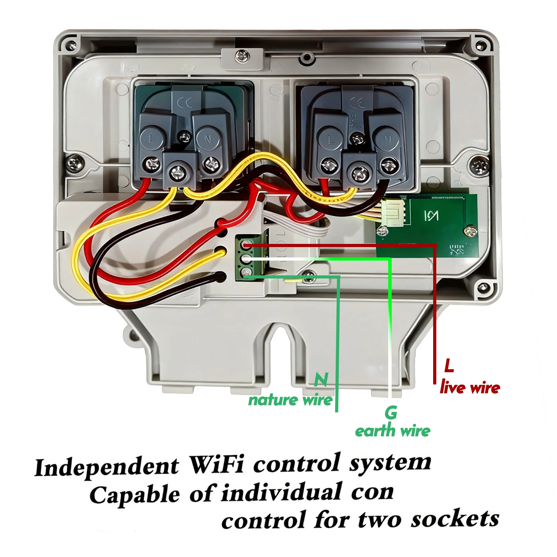 Tuya Waterproof Electrical Wal - Timer Dual Outlet ulasan dan harga