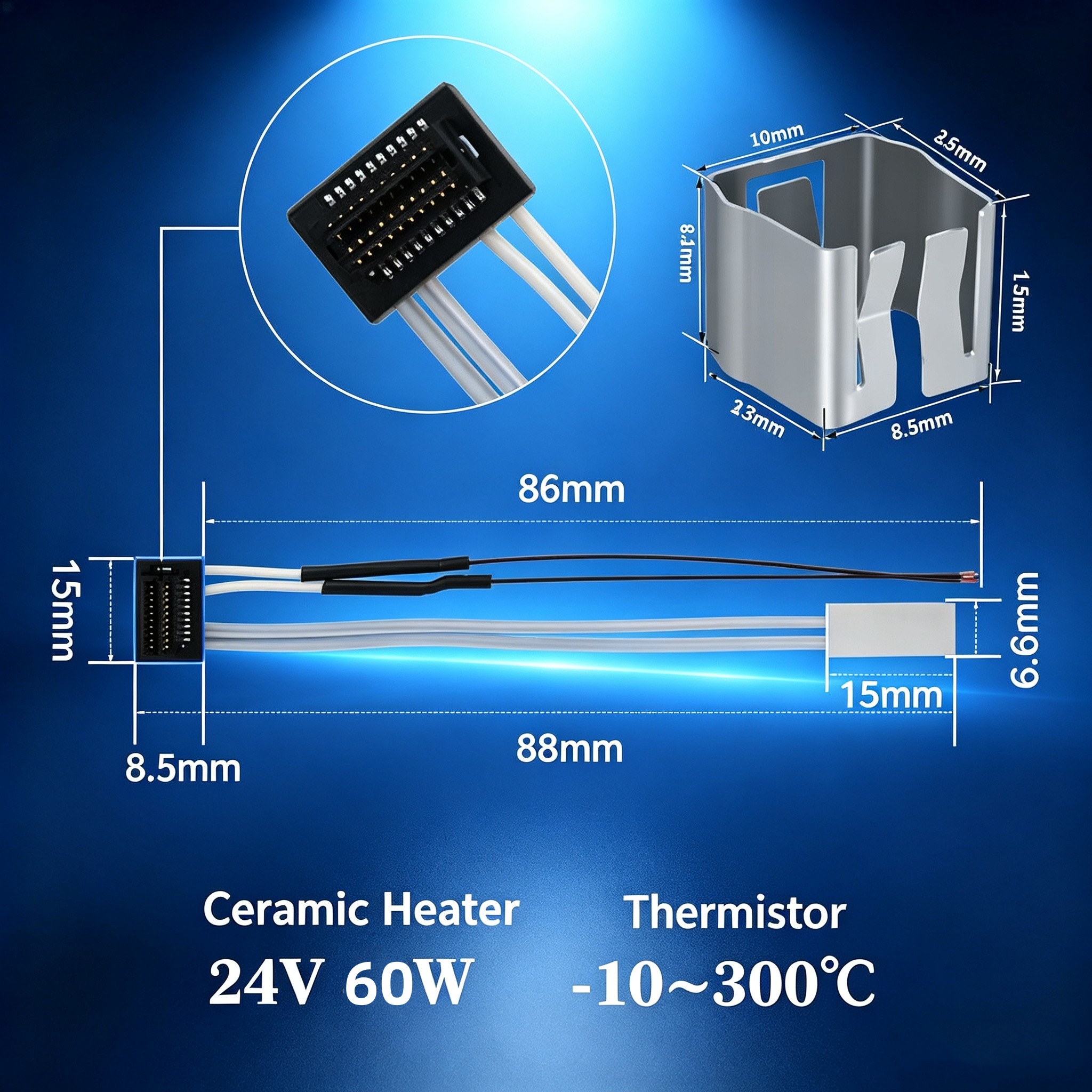 Caremic Heater & Thermistor Fo - Ceramic Heat Emitter ulasan dan harga